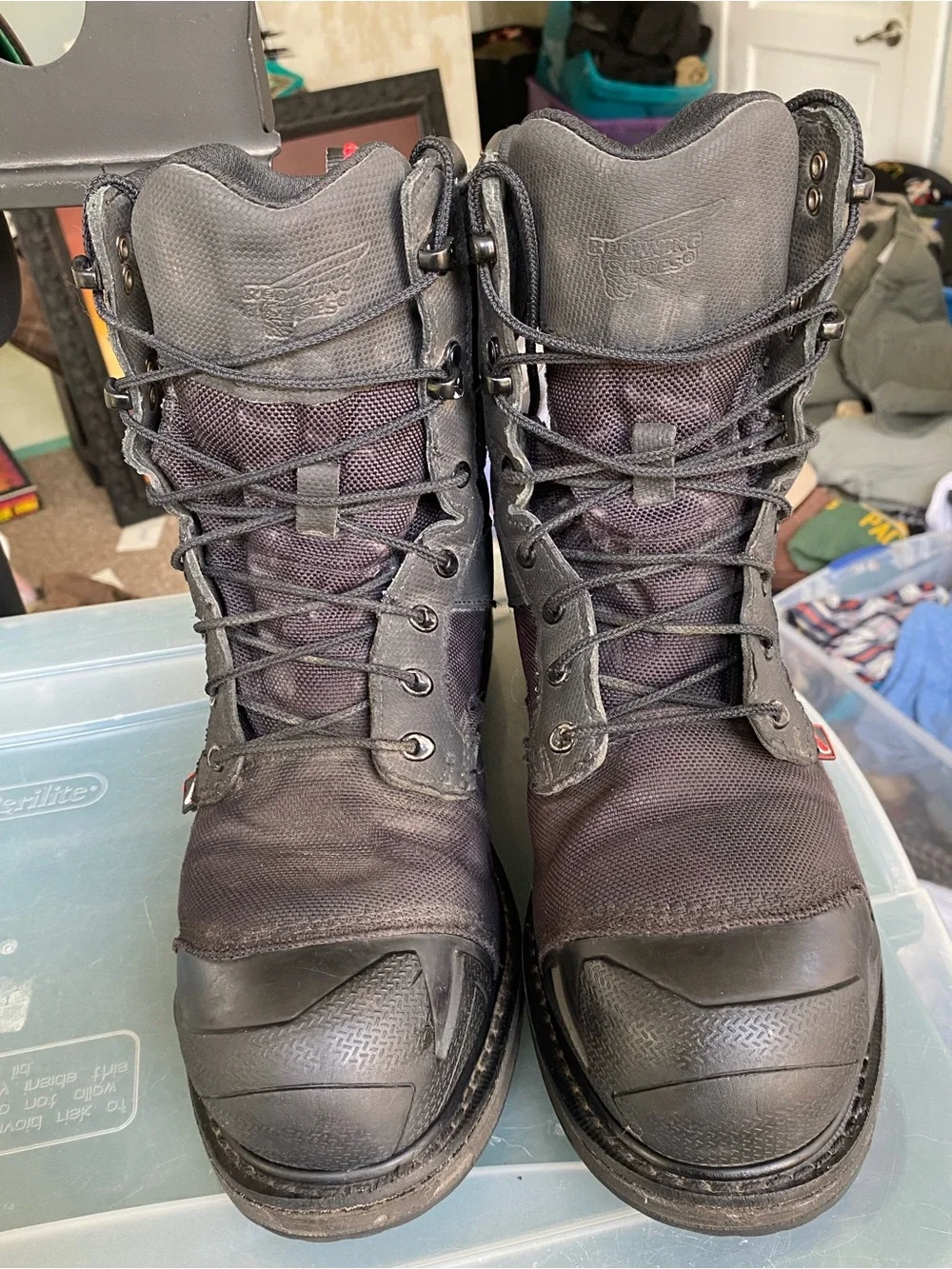 Red Wing King Toe 8-inch waterproof safety toe boots men's size 10 D